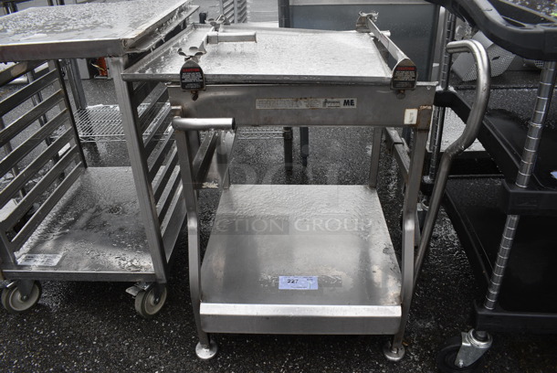 Stainless Steel Commercial Meat Slicer Station. 30x28x34