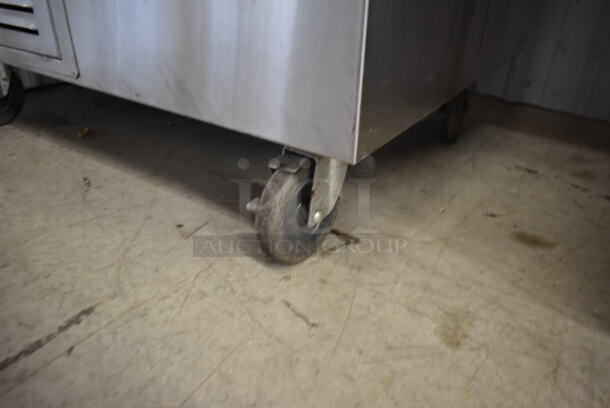 Multiteria CLSX-R-2 Stainless Steel Commercial Floor Style Electric Powered Steam Table w/ Sneeze Guard on Commercial Casters. 120 Volts, 1 Phase. Tested and Working! - Image 3 of 6