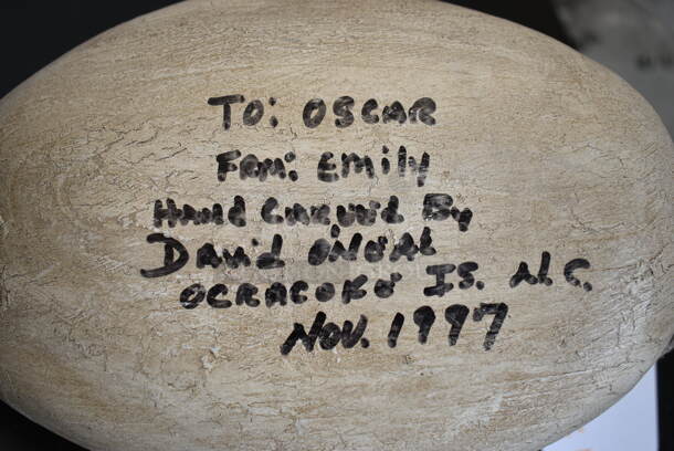 Wooden Bofflehead Duck Decoy by David O'Neil Ocracoke Island North Carolina 1997 - Image 6 of 7