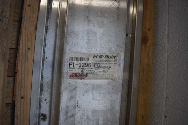 BRAND NEW IN CRATE! Eagle Model FT-1296-FG Stainless Steel Commercial Floor Trough w/ Fiber Glass Grating. 100x16x12 - Image 4 of 5