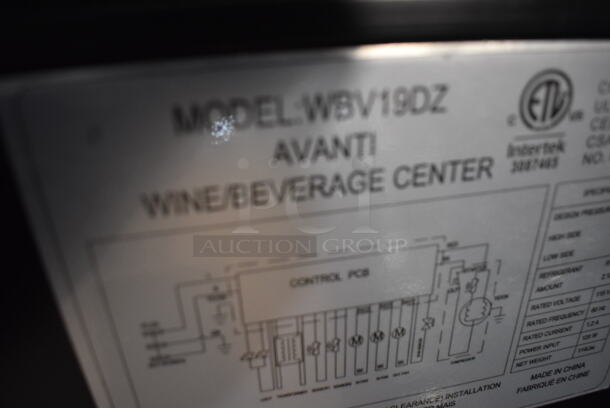 BRAND NEW SCRATCH AND DENT! Avanti WBV19DZ Commercial Stainless Steel Electric Powered Side By Side Dual Zone Wine/Beverage Center.115/V. Tested and Working! - Image 7 of 7