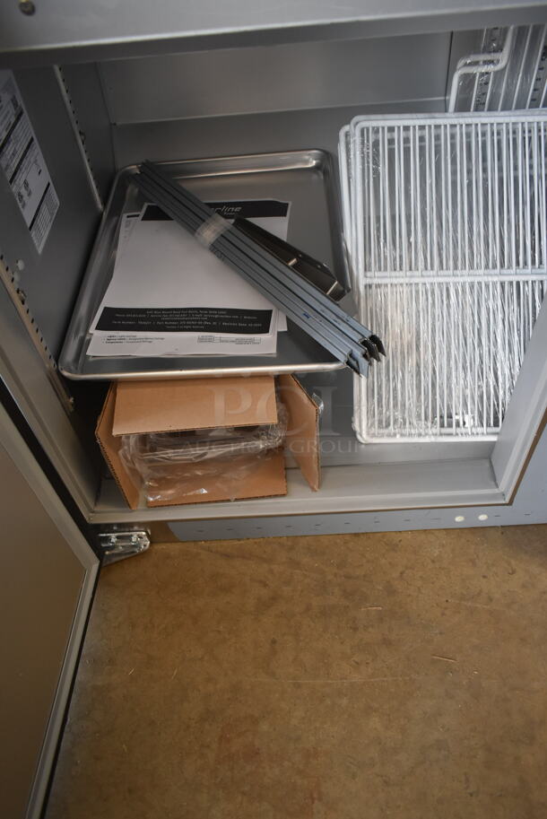 BRAND NEW SCRATCH AND DENT! 2023 Traulsen Centerline CLPT-72630-SD-MT Stainless Steel Sandwich Salad Prep Table Bain Marie Mega Top w/ Poly Drop In Bins. 115 Volts, 1 Phase. Tested and Working! - Image 7 of 12