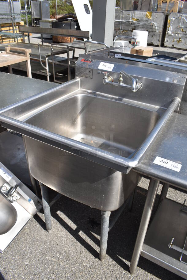 Eagle Stainless Steel Commercial Single Bay Sink w/ Faucet and Handles. - Image 2 of 4