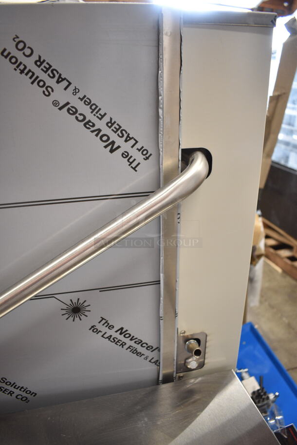BRAND NEW SCRATCH AND DENT! 2023 Hobart EDH Stainless Steel Commercial Electric High Temperature Door-Type Dishwasher with Booster Heater. 208-240 Volts, 3 Phase.  - Image 8 of 9