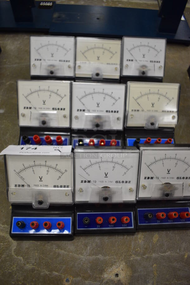 9 Globe EDM-19 Volt Meters in Blue. 9 Times Your Bid! (Main Building) - Image 2 of 4