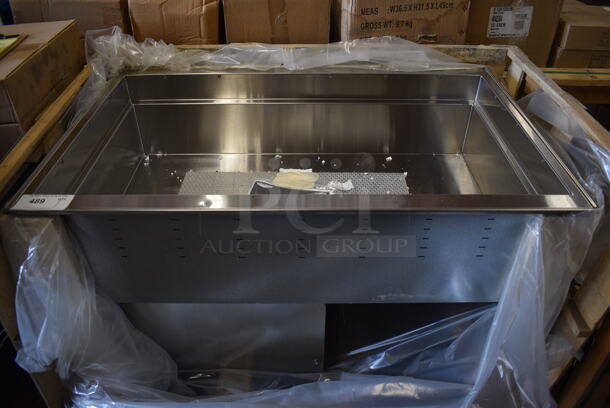 BRAND NEW! Stainless Steel Commercial Cold Plate Drop In. 115 Volts, 1 Phase. 41.5x26x24. Tested and Working!