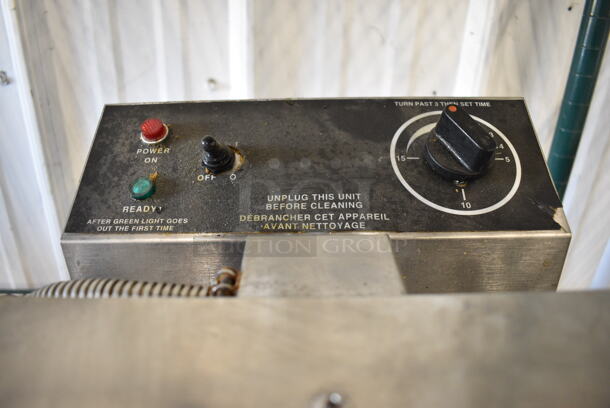 Stainless Steel Commercial Countertop Waffle Machine. 10x25x14. Tested and Working! - Image 6 of 7