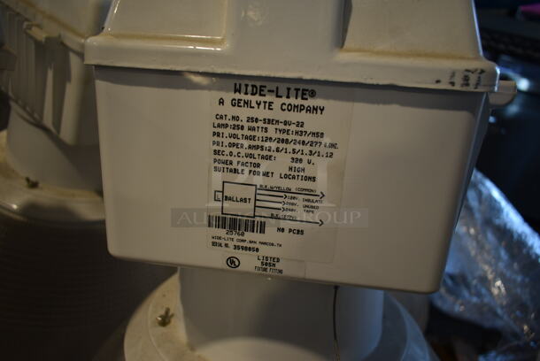 4 Genlyte Metal Wide-Lite Lights. 4 Times Your Bid! - Image 3 of 5