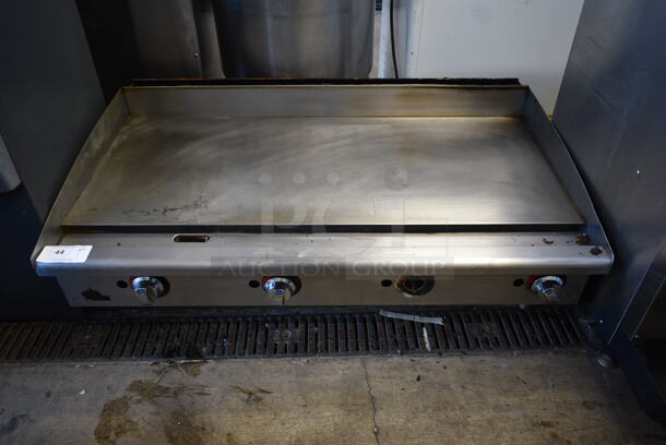 Star Stainless Steel Commercial Countertop Gas Powered Flat Top Griddle.  - Image 1 of 5