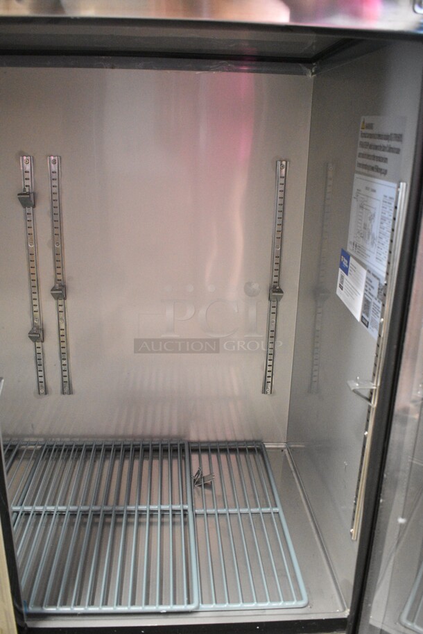 BRAND NEW SCRATCH AND DENT! 2024 Avantco 178UBB72GHCS Stainless Steel Commercial 3 Door Back Bar Cooler Merchandiser. 115 Volts, 1 Phase. Tested and Working! - Image 3 of 7