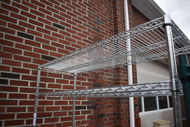 Metro Chrome Finish 5 Tier Shelving Unit on Commercial Casters. BUYER MUST DISMANTLE. PCI CANNOT DISMANTLE FOR SHIPPING. PLEASE CONSIDER FREIGHT CHARGES. 48x18x76 - Image 2 of 4