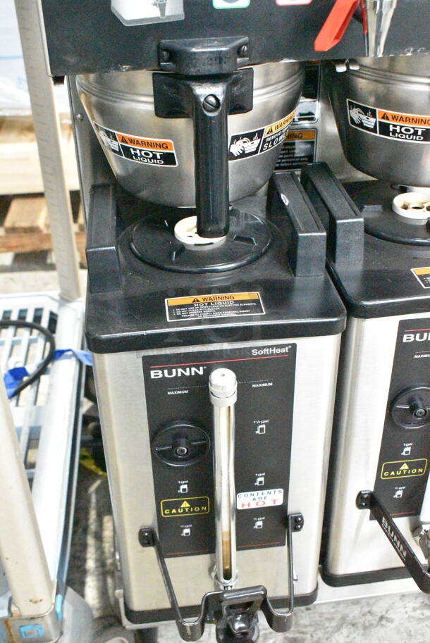 2016 Bunn DUAL SH DBC Stainless Steel Commercial Dual Coffee Machine w/ Hot Water Dispenser, 2 Satellite Servers and 2 Metal Brew Baskets. 120/208-240 Volts, 1 Phase. - Image 2 of 12