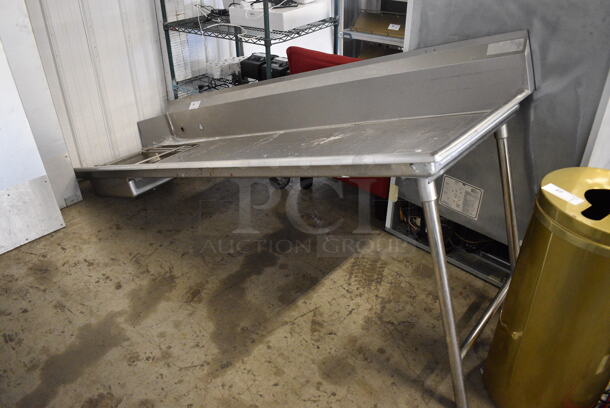 Stainless Steel Commercial Right Side Dirty Side Dishwasher Table. 96x30x46 - Image 3 of 3