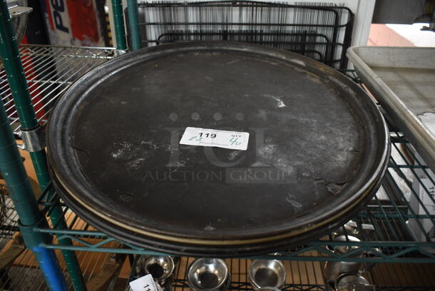 4 Various Oval Serving Trays. Includes 27x22x1. 4 Times Your Bid!  - Image 1 of 3