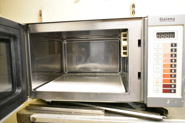 Galaxy Stainless Steel Commercial Countertop Microwave Oven. This Unit Was In Working Condition When the Restaurant Closed. (kitchen) - Image 2 of 3