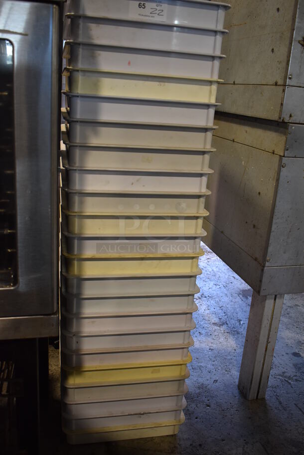 22 White Poly Dough Bins. 18x26x3. 22 Times Your Bid! - Image 2 of 5