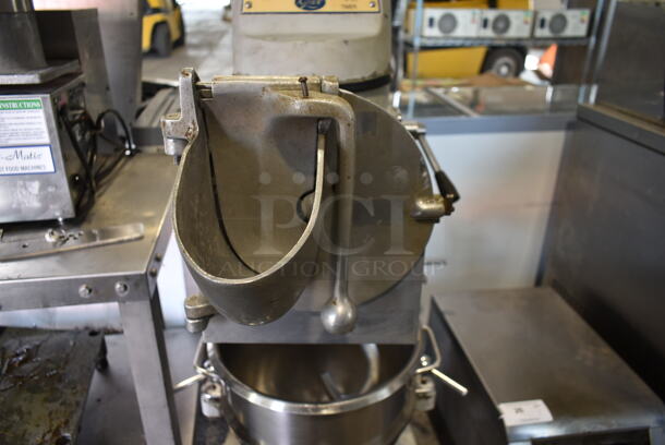 Globe SP 30 Metal Commercial Floor Style 30 Quart Planetary Dough Mixer w/ Metal Mixing Bowl, Dough Hook and Pelican Head Attachment. 115 Volts, 1 Phase. Tested and Does Not Power On - Image 4 of 11