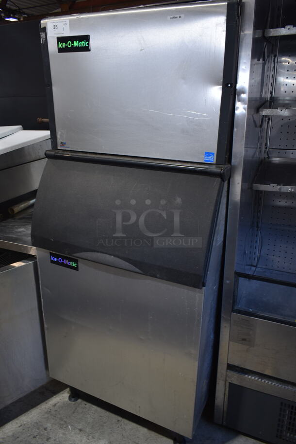 2015 Ice-O-Matic ICE0400HA5 Stainless Steel Commercial Ice Head on Commercial Ice Bin. 115 Volts, 1 Phase. - Image 1 of 6