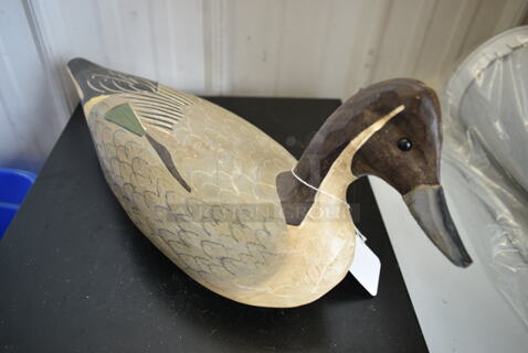 Hand Carved Duck Decoy by Jimmy Bowden