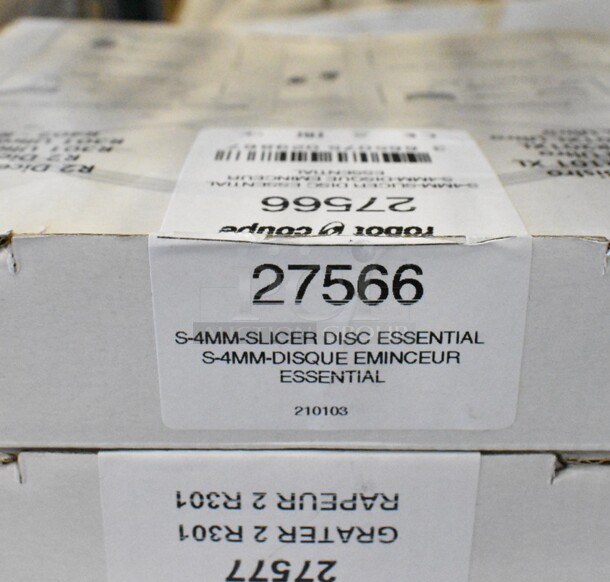 3 BRAND NEW SCRATCH AND DENT! Robot Coupe Food Processor Blades Including  27566 5/32" Slicing Disc, 27577 5/64" Grating / Shredding Disc, 28167 Dicing Grid, 12X12. 3 Times Your Bid!  - Image 3 of 5