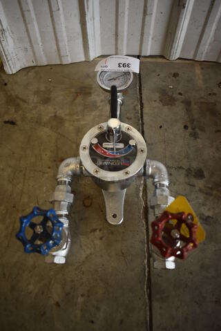 BRAND NEW! Leonard Thermostatic TM Metal Steam and Water Mixing Valve. 10x19x8