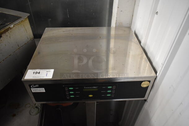 Curtis TP2T10A3159 Stainless Steel Commercial Countertop Double Coffee Machine w/ Hot Water Dispenser and Poly Brew Basket. 220 Volts, 1 Phase.  - Image 2 of 8