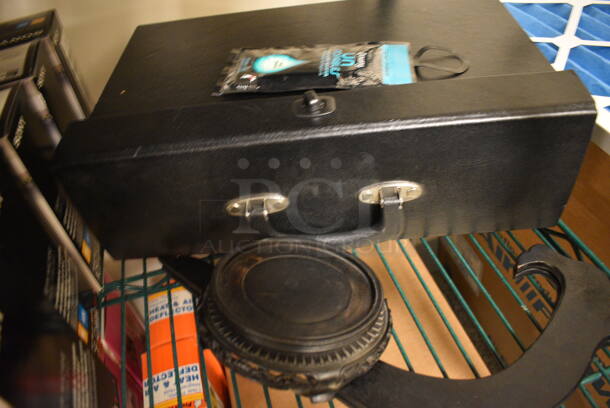 ALL ONE MONEY! Tier Lot of Various Items Including Sony Alarm Clock, Surge Protectors, and Black Case - Image 4 of 4