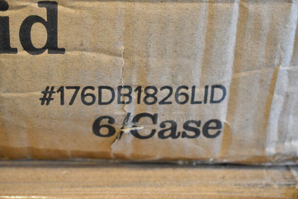 2 Box of 6 BRAND NEW SCRATCH AND DENT! 176DB1826LID Baker's Lane 18" x 26" White Heavy-Duty Polypropylene Dough Proofing Box Lid. 2 Times Your Bid!  - Image 4 of 6