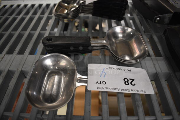 4 Stainless Steel Scoops. 7". 4 Times Your Bid! - Image 1 of 2