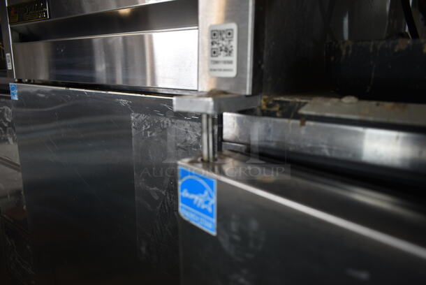 2013 True TG2R-2S ENERGY STAR Stainless Steel Commercial 2 Door Reach In Cooler w/ Poly Coated Racks. 115 Volts, 1 Phase. Tested and Powers On But Does Not Get Cold - Image 4 of 8