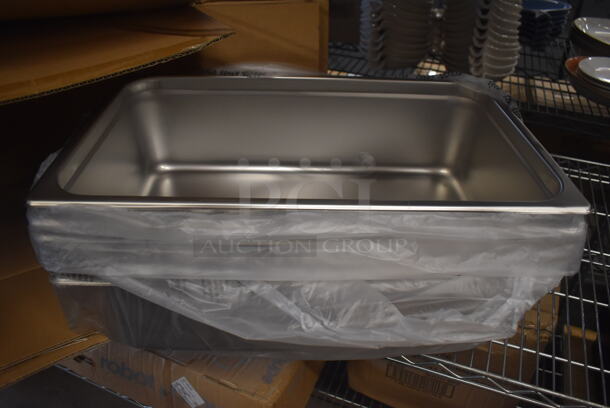 12 BRAND NEW IN BOX! Winco SPJH-106 Stainless Steel Full Size Drop In Bins. 1/1x6. 12 Times Your Bid!