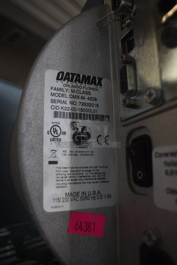 Datamax DMX-M-4206 Barcode Printer. 115 Volts, 1 Phase.  - Image 6 of 6