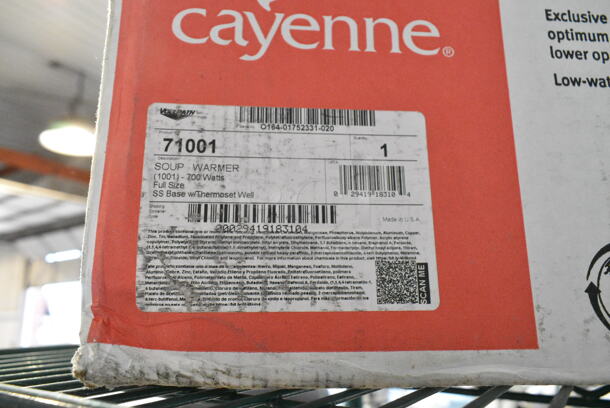 BRAND NEW IN BOX! Vollrath Cayenne 71001 Full Size Countertop Warmer with Stainless Steel Exterior. 120 Volts, 1 Phase.  - Image 3 of 3