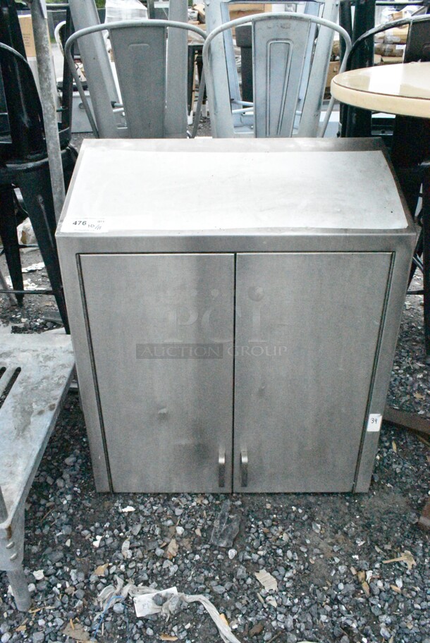 Stainless Steel 2 Door Cabinet.  - Image 1 of 3