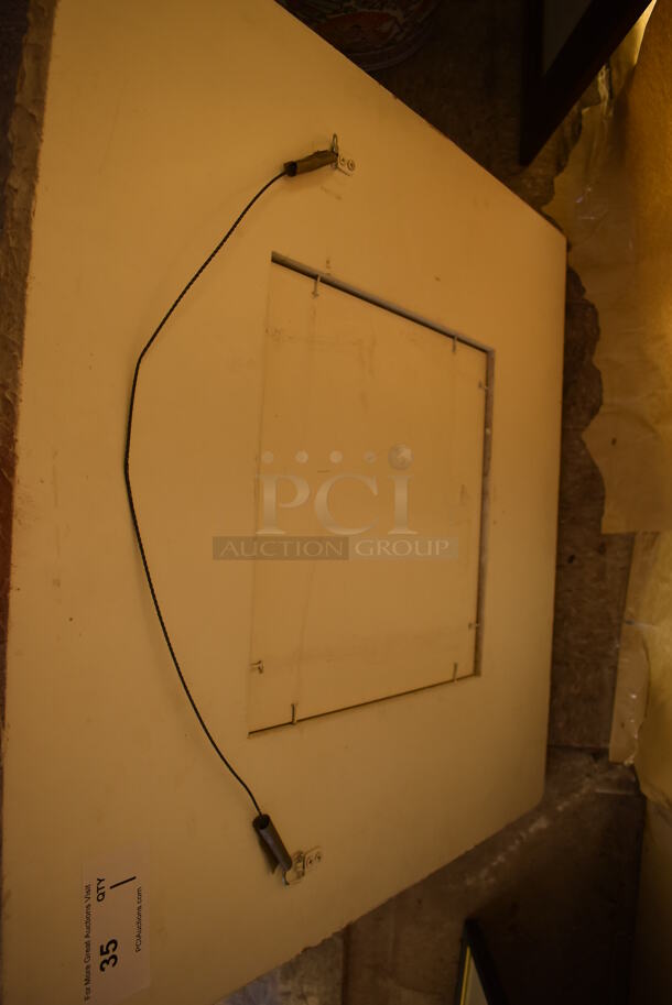 Mirror w/ Thick White Textured Frame. - Image 6 of 6