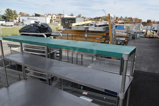 Stainless Steel Commercial Table w/ Under Shelf and 2 Tier Over Shelf. - Image 5 of 5