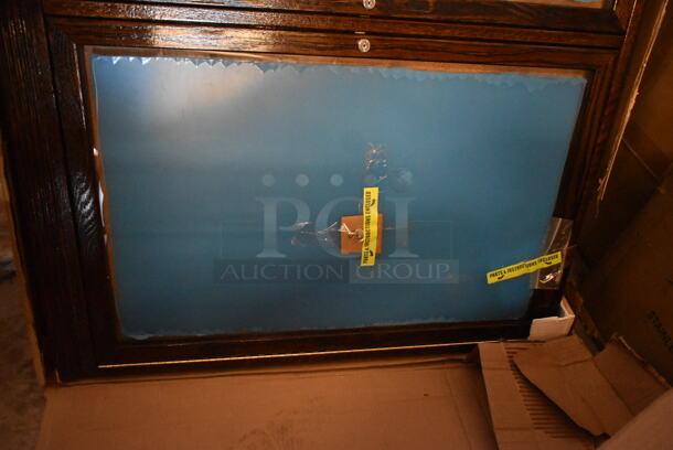 BRAND NEW SCRATCH AND DENT! Aarco Bronze Enclosed Locking Aluminum Indoor / Outdoor Bulletin Board - Image 6 of 6