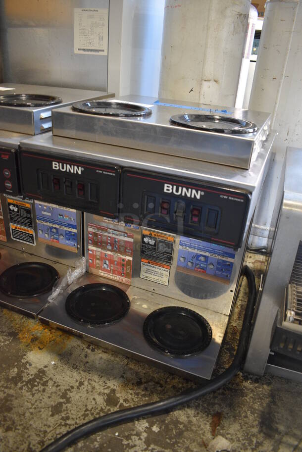 Bunn Model AXIOM 2/2 TWIN Stainless Steel Commercial Countertop 4 Burner Coffee Machine. 120/208-240 Volts, 1 Phase. 16x18x19 - Image 2 of 6