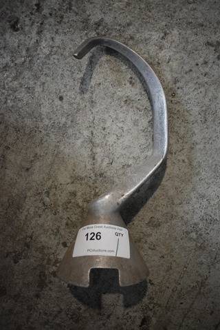 Hobart DS30 Metal Commercial 30 Quart Dough Hook Attachment for Mixer. 8x8x17