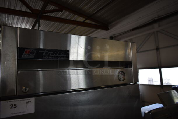 True T-19 Stainless Steel Commercial Single Door Reach In Cooler w/ Poly Coated Racks. 115 Volts, 1 Phase. Tested and Powers On But Does Not Get Cold - Image 2 of 5