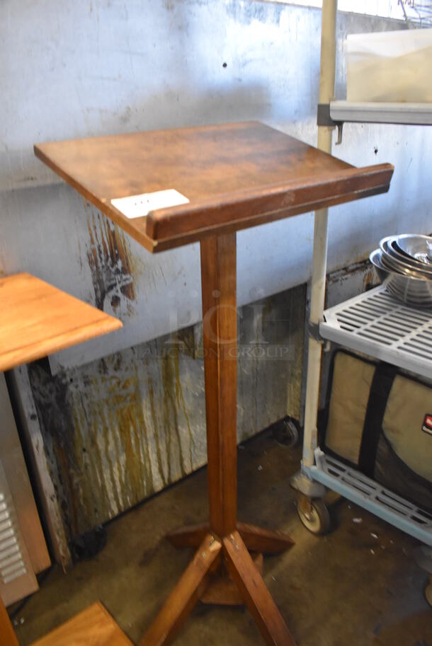 ALL ONE MONEY! Lot of 3 Various Wooden Podiums. Includes 22x22x45.5 - Image 6 of 11