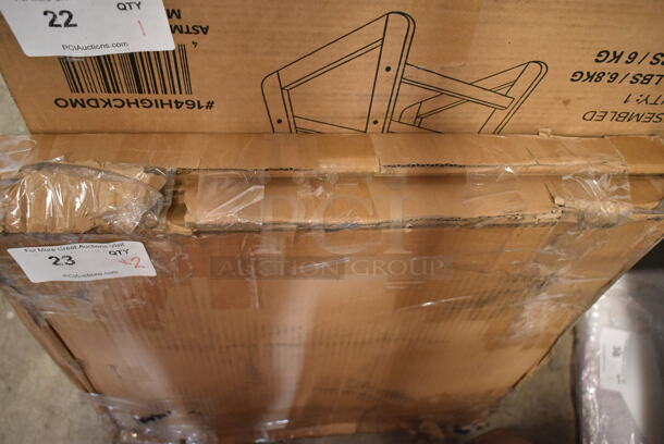 2 BRAND NEW SCRATCH AND DENT! Lancaster Table & Seating 164TB2230  22" x 30" Cross Cast Iron Table Base Plate. 2 Times Your Bid! - Image 2 of 5