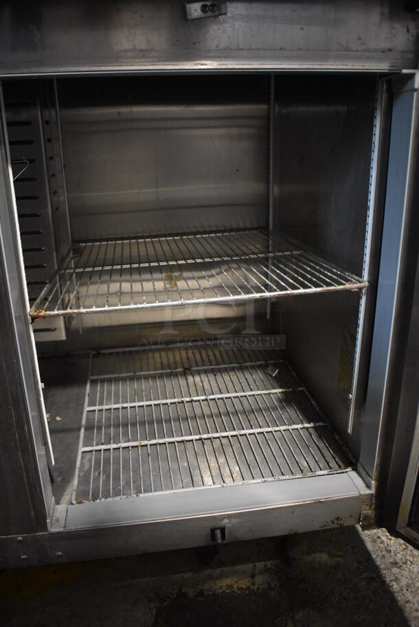 Hoshizaki RH2-SSB-HD Stainless Steel Commercial 4 Half Size Door Reach In Cooler. 115 Volts, 1 Phase. Tested and Working! - Image 7 of 9