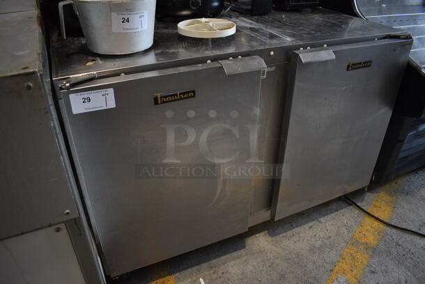 Traulsen Model UHT48-LR ENERGY STAR Stainless Steel Commercial 2 Door Undercounter Cooler on Commercial Casters. 115 Volts, 1 Phase. 48x30x33. Tested and Working! - Image 3 of 6