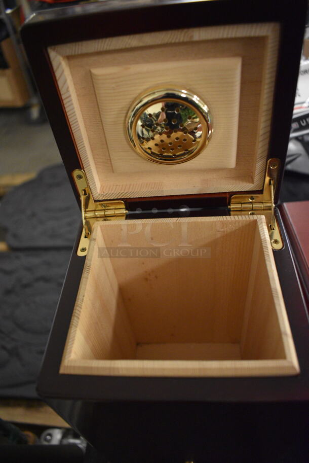 ALL ONE MONEY! Lot Of Various Items Including Wooden Cigar Humidor Boxes and Wooden Desk Organizer - Image 4 of 8