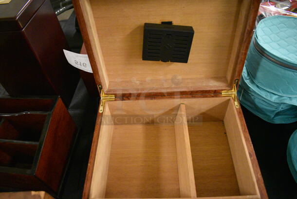 ALL ONE MONEY! Lot Of Various Items Including Wooden Cigar Humidor Boxes and Wooden Desk Organizer - Image 5 of 8