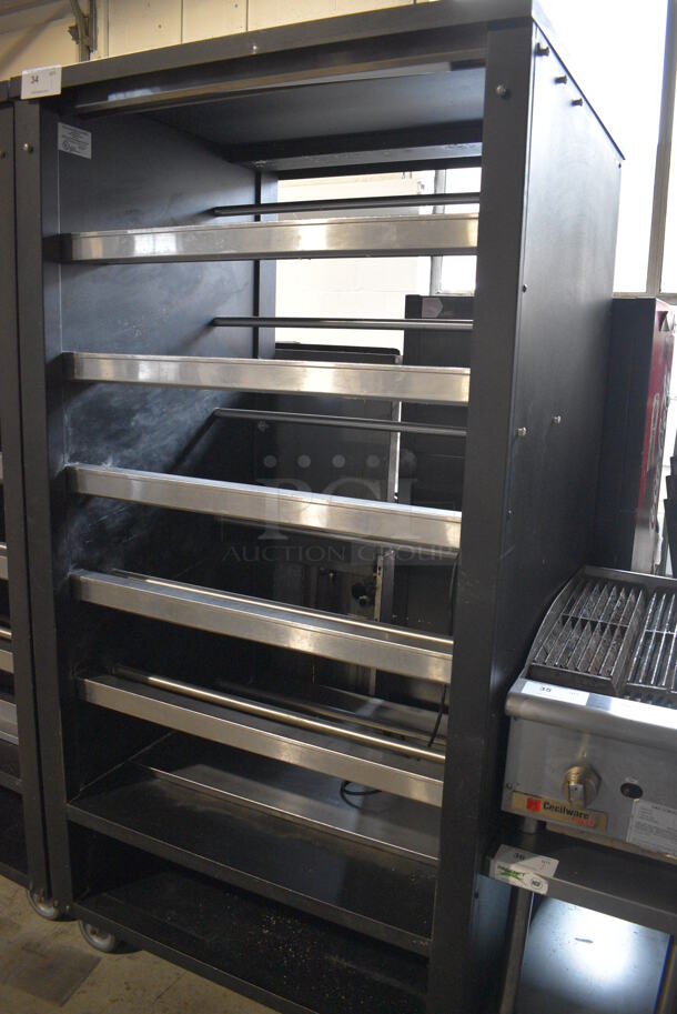 Metal Commercial Floor Style Bakery Bagel Display Transport Rack on Commercial Casters. 38.5x34x76 - Image 3 of 4