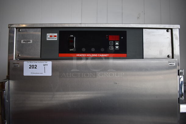Carter Hoffmann Stainless Steel Commercial 2 Half Size Reach In Heated Holding Cabinet on Commercial Casters. 26.5x33x72. Tested and Working! - Image 5 of 11