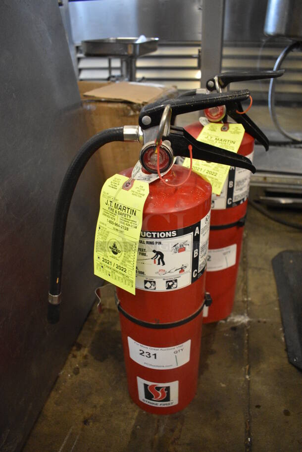 Strike First Fire Extinguisher. 5x6x20