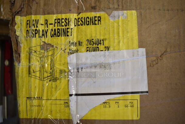 BRAND NEW SCRATCH AND DENT! Hatco FDWD-2X  Flav-R-Fresh Two Door Heated Display Cabinet with Humidity Control and Multi-Purpose Rack. 120 Volts, 1 Phase. Tested and Working! - Image 7 of 8